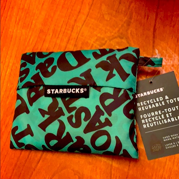 Starbucks Handbags - STARBUCKS 2020 DARK ROAST GREEN REUSABLE TOTE BAG